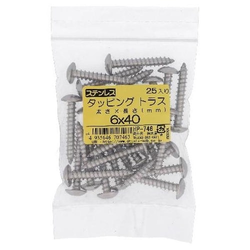 ステン タッピング トラス 6X40 25P