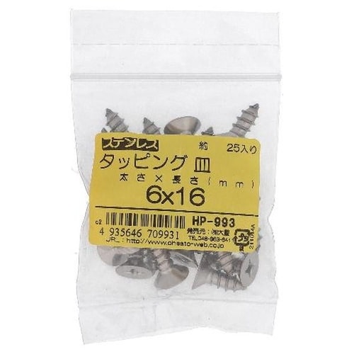 ステン タッピング サラ 6X16 25P