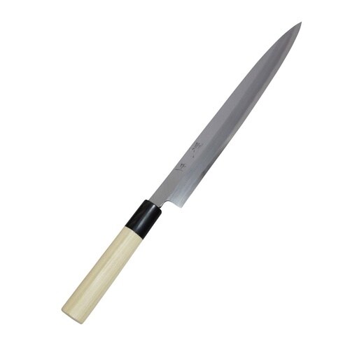 則正 柳刃240mm 水牛 シノギ柄 赤箱