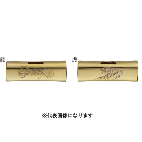 龍虎彫刻純金メッキ四角玄能頭丈375g