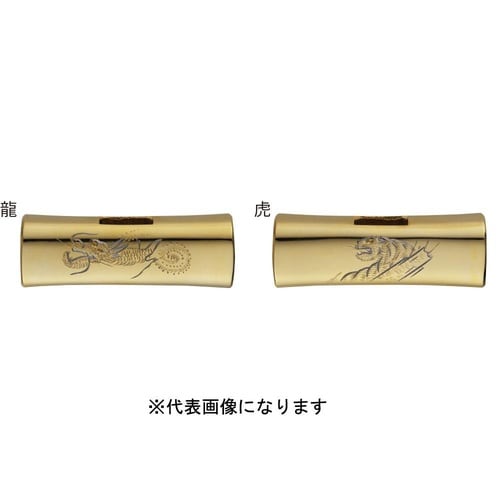 龍虎彫刻純金メッキ四角玄能頭丈670g