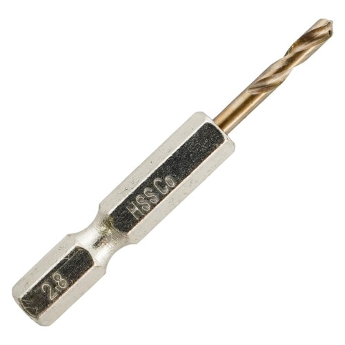 六角軸ステン鉄ショートドリル2.8mm