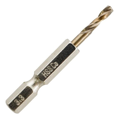 六角軸ステン鉄ショートドリル3.3mm