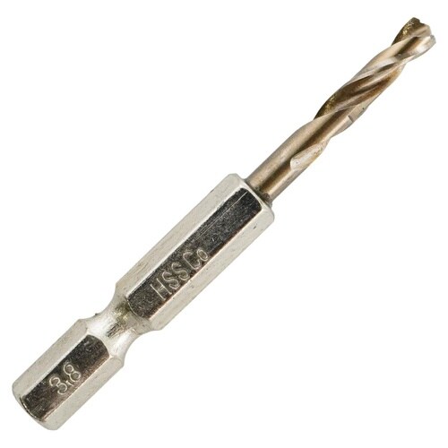 六角軸ステン鉄ショートドリル3.8mm