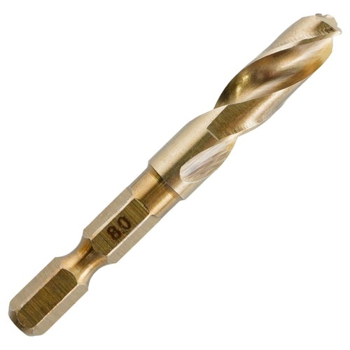 六角軸ステン鉄ショートドリル8.0mm