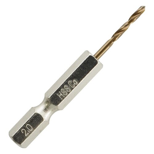六角軸ステン鉄ショートドリル2.0mm