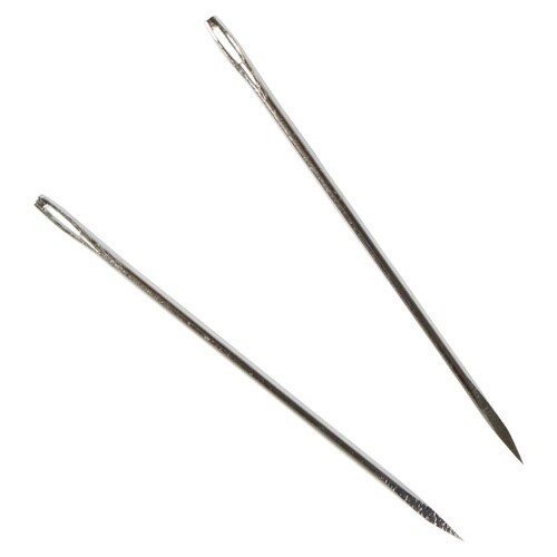 #014502 かわ針 穴付 70mm 2本入