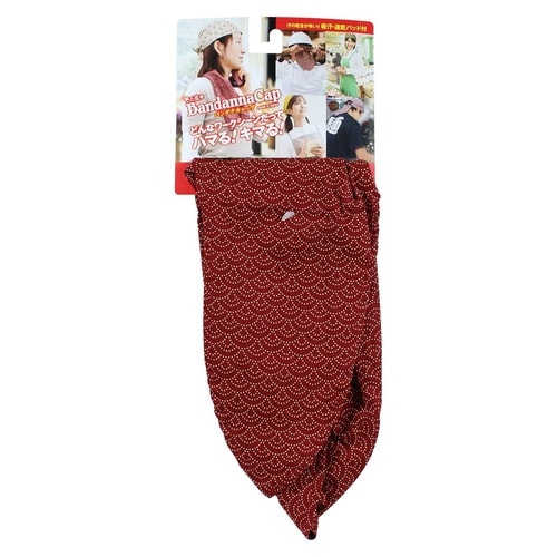 #018107 バンダナキャップ 青海波