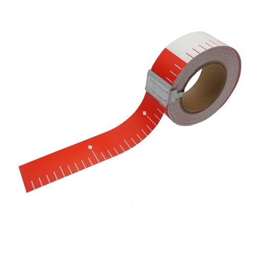 テープロッド50mmx25m赤白30cm