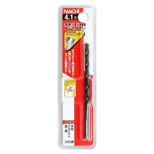 ナチ 鉄工用ドリル 1本 4.1mm