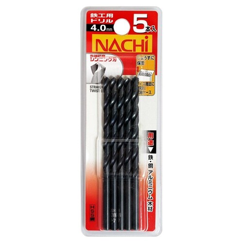 ナチ 鉄工用ドリル 5本 4.0mm