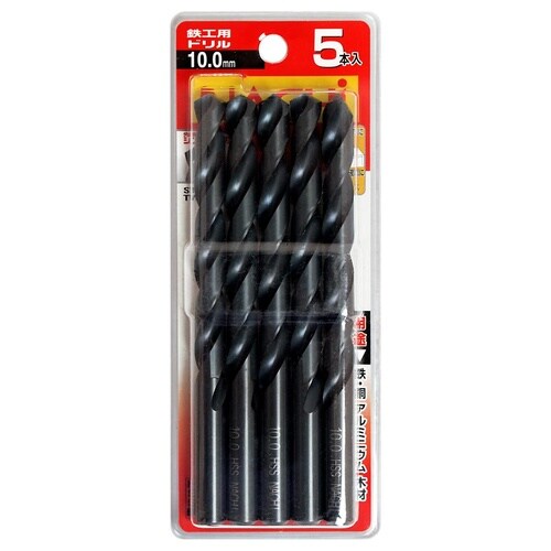 ナチ 鉄工用ドリル 5本 10mm