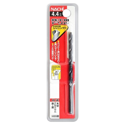 ナチ 鉄工用ドリル 1本 4.4mm