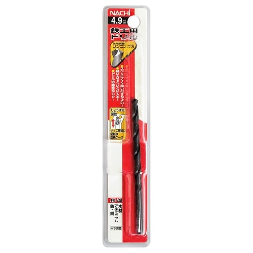 ナチ 鉄工用ドリル 1本 4.9mm