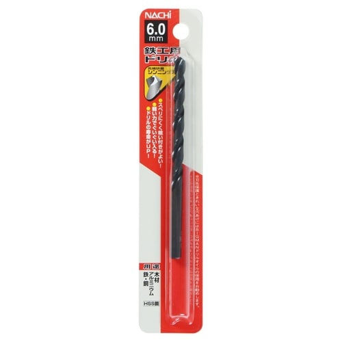 ナチ 鉄工用ドリル 1本 6.0mm