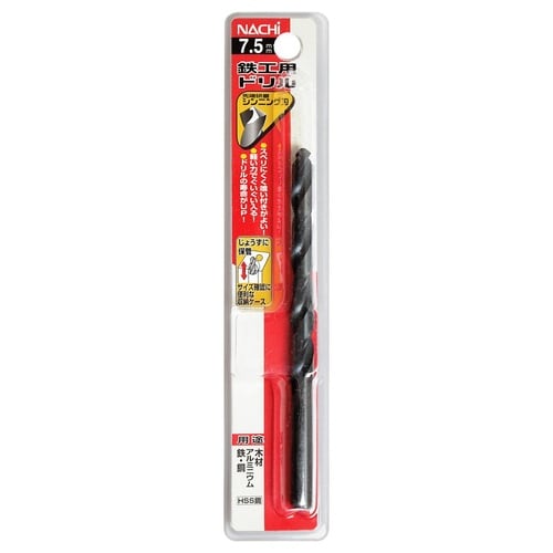 ナチ 鉄工用ドリル 1本 7.5mm