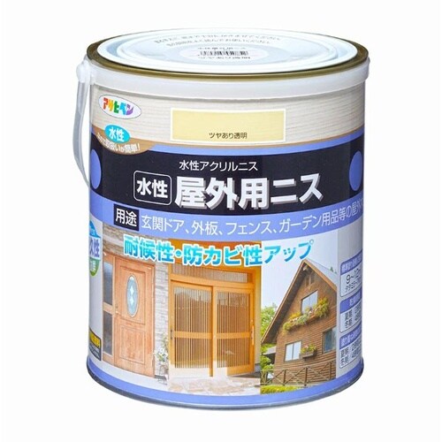 屋外用ニス 1.6L ツヤあり透明