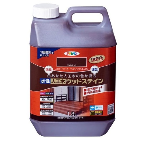 人工木ウッドステイン 1.8L ウォルナット