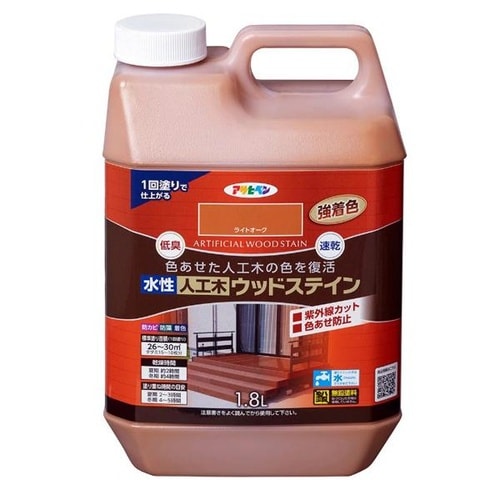 人工木ウッドステイン 1.8L ライトオーク