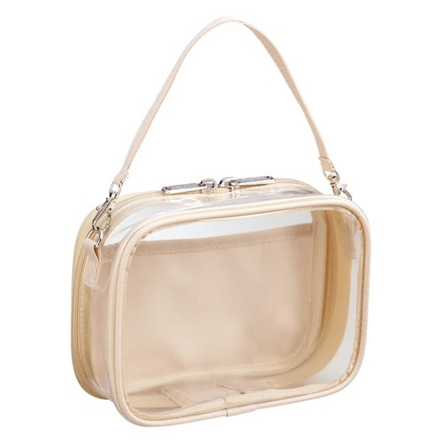 myfa デコレーションボックスポーチミニベージュ