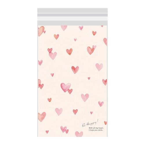 ノリ付クリアBAG メロウハート 120 ×10