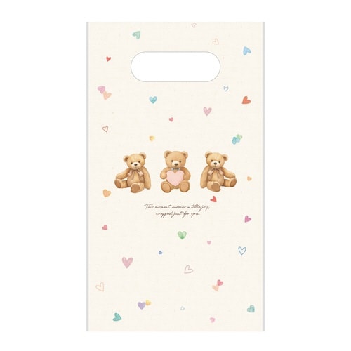 小判抜きビニールBAG テディベア×10