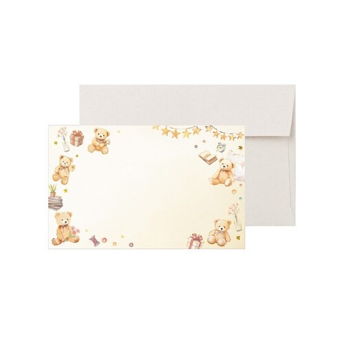 ミニカード テディベアドリーム×10