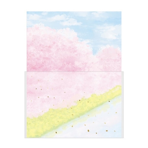 レター 桜と菜の花×10