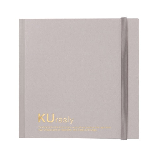 スクエアノート150mm 5mm方眼罫アイボリ×5