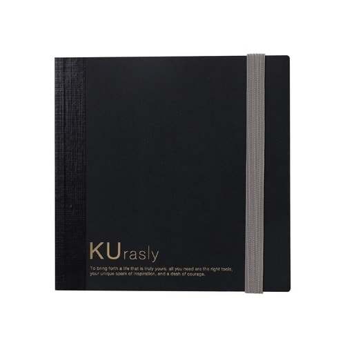 スクエアノート108mm 5mm方眼罫ブラック×5