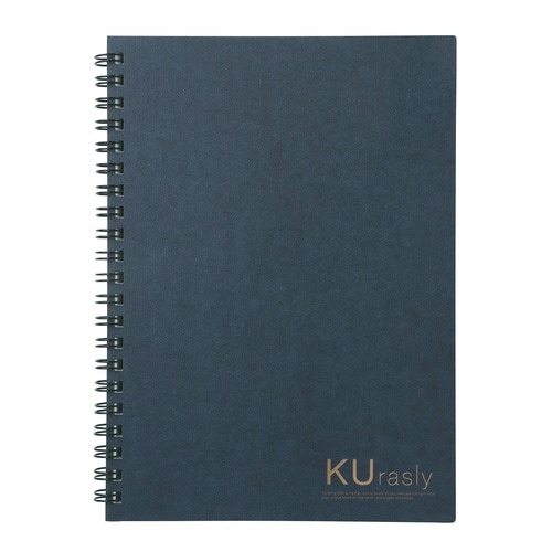 リングノート A5 5mm方眼罫 ネイビー×5