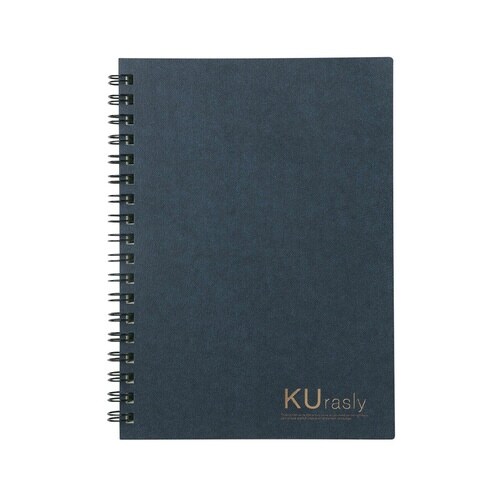 リングノート B6 5mm方眼罫 ネイビー×5