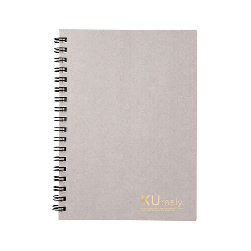 リングノート B6 5mm方眼罫 アイボリー×5