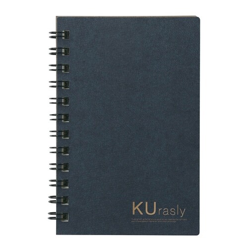 リングメモミニ スリム 5mm方眼罫ネイビー×10