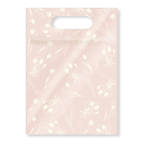 持ち手付きジッパーバッグ チューリップ×10