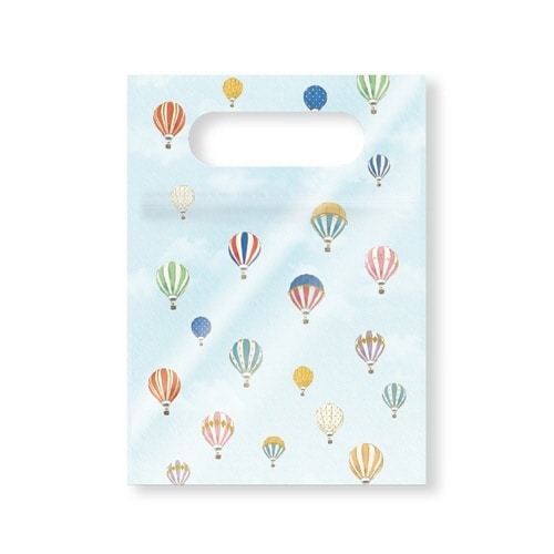 持ち手付きジッパーバッグ 気球×10