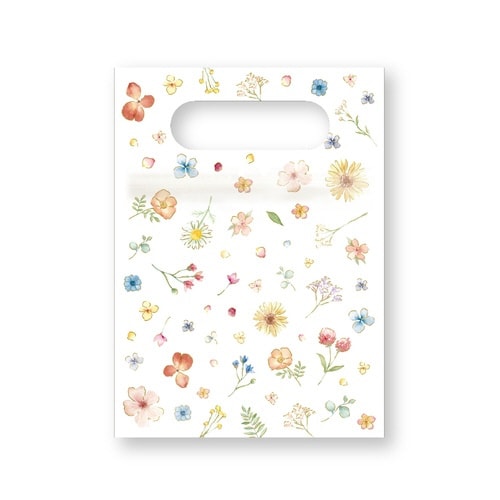 持ち手付きジッパーバッグ スウィートフラワー×10