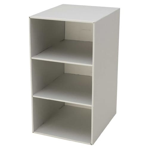 収納 ミニカラーボックス卓上サイズ 3段 薄灰×5