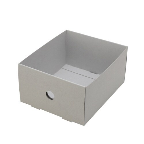 収納ミニカラーボックス引き出しボックス 薄灰×10