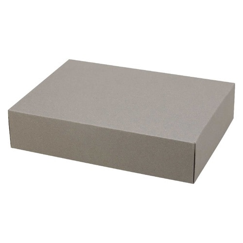 収納 フタ付きボックス Mサイズ グレー×10