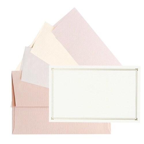 メッセージミニカード封筒付き ウォームペール×10