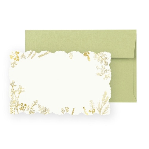 メッセージミニカード 封筒付き カームリーフ×10