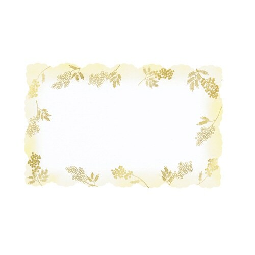 メッセージミニカード シャイニーミモザ×15