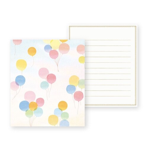 ミニレター ふんわり風船×10