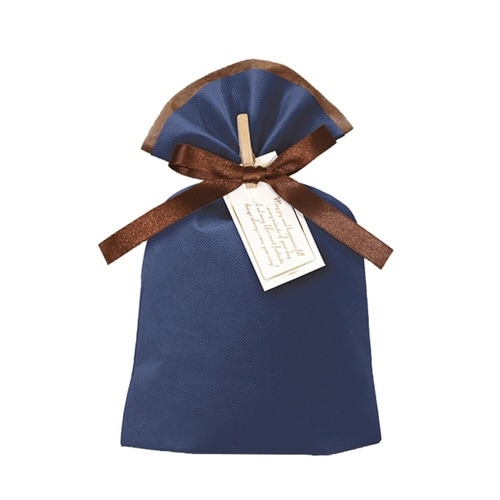 ギフト巾着バッグシックバッグ190mlネイビ×10