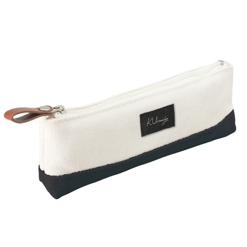 帆布ペンポーチ バイカラー ブラック×5