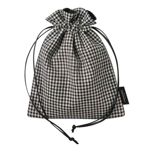 ギンガムチェック 巾着 Sサイズ