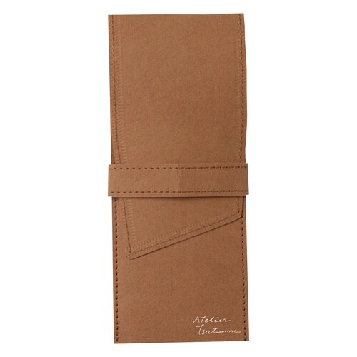 スリムペンホルダー キャメル×3