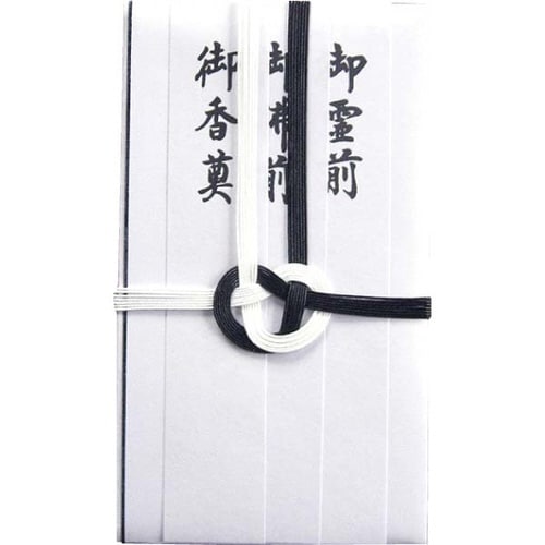 不祝儀袋 東京折 黒白1P 短冊入×20