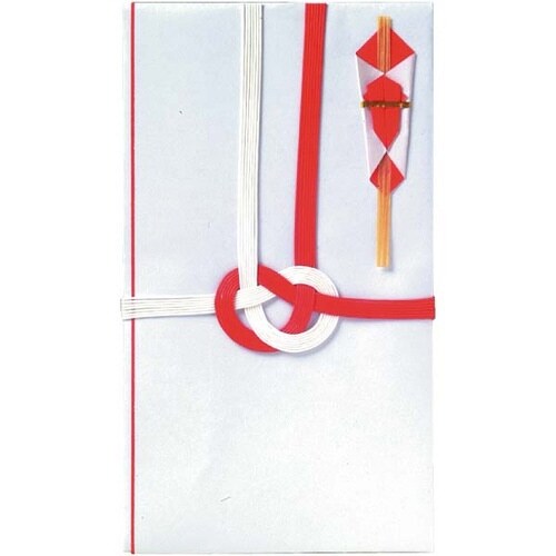 祝儀袋 お祝 東京折 赤白10P 中袋付×8